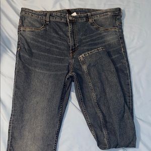 H&M Divided High Waisted Jeans Size 18